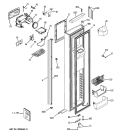 FREEZER DOOR Diagram and Parts List for PSJC5YGXCFWV  General Electric Refrigerator