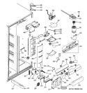 FRESH FOOD SECTION Diagram and Parts List for PSK25MGWHCCC  General Electric Refrigerator