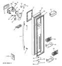 FREEZER DOOR Diagram and Parts List for PSK27SGWHCSS  General Electric Refrigerator
