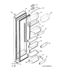 FRESH FOOD DOOR Diagram and Parts List for ZCE23NGTIFNB  General Electric Refrigerator