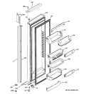 FRESH FOOD DOOR Diagram and Parts List for GIE21LGWHFBB  General Electric Refrigerator