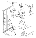 FRESH FOOD SECTION Diagram and Parts List for GIE21LGWHFBB  General Electric Refrigerator