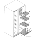 FREEZER SHELVES Diagram and Parts List for GSHF6PHXCEWW  General Electric Refrigerator