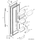 FRESH FOOD DOOR Diagram and Parts List for PSCS3RGXCFSS  General Electric Refrigerator