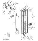 FREEZER DOOR Diagram and Parts List for PSHF6TGXCDWW  General Electric Refrigerator