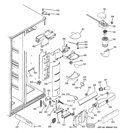 FRESH FOOD SECTION Diagram and Parts List for PSI23MGWACV  General Electric Refrigerator