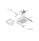 ICE MAKER & DISPENSER Diagram and Parts List for PSI23SCRHSV  General Electric Refrigerator