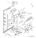 FRESH FOOD SECTION Diagram and Parts List for PSI23SCRHSV  General Electric Refrigerator