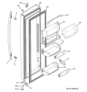 FRESH FOOD DOOR Diagram and Parts List for PSSS7RGXCCSS  General Electric Refrigerator