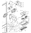 FRESH FOOD SECTION Diagram and Parts List for ZFGB21HXASS  General Electric Refrigerator