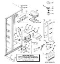 FRESH FOOD SECTION Diagram and Parts List for ZFSB23DXCSS  General Electric Refrigerator