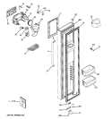 FREEZER DOOR Diagram and Parts List for ESHS5MGXCESS  General Electric Refrigerator