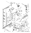 FRESH FOOD SECTION Diagram and Parts List for PIE23NGTIFKB  General Electric Refrigerator