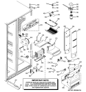 FRESH FOOD SECTION Diagram and Parts List for PJE25PGTIFKB  General Electric Refrigerator