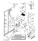 FRESH FOOD SECTION Diagram and Parts List for PSDS5RGXCFSS  General Electric Refrigerator