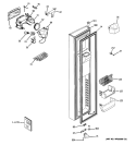 FREEZER DOOR Diagram and Parts List for ZHE25NGTAFNB  General Electric Refrigerator