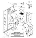 FRESH FOOD SECTION Diagram and Parts List for ZHE25NGTAFNB  General Electric Refrigerator