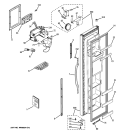 FREEZER DOOR Diagram and Parts List for HSS22GFTGWW  Hotpoint Refrigerator