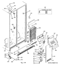FREEZER SECTION Diagram and Parts List for GSE22KETGFSS  General Electric Refrigerator