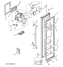 Part Location Diagram of WR49X10132 GE HSG Recs Assembly