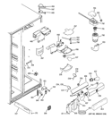 FRESH FOOD SECTION Diagram and Parts List for GSF25TGWABB  General Electric Refrigerator