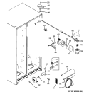 FRESH FOOD SECTION Diagram and Parts List for BSS25JFTHWW  General Electric Refrigerator