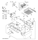 ICE MAKER & DISPENSER Diagram and Parts List for ESH25JFXABB  General Electric Refrigerator