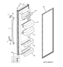 FRESH FOOD DOOR Diagram and Parts List for ESH25JFXBWW  General Electric Refrigerator