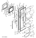 FRESH FOOD DOOR Diagram and Parts List for PCE23NHTHFBB  General Electric Refrigerator