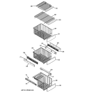 FREEZER SHELVES Diagram and Parts List for PCE23NHTHFBB  General Electric Refrigerator