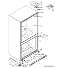 CASE PARTS Diagram and Parts List for PDCF1NBXBWW  General Electric Refrigerator