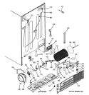SEALED SYSTEM & MOTHER BOARD Diagram and Parts List for PSE27NHWGCBB  General Electric Refrigerator