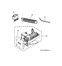 ICE MAKER Diagram and Parts List for DTL18ICSXRSS  General Electric Refrigerator