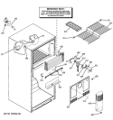 FREEZER SECTION Diagram and Parts List for GTS18IBRXRCC  General Electric Refrigerator