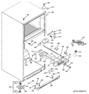 FRESH FOOD SECTION Diagram and Parts List for PTS18SBSXRSS  General Electric Refrigerator