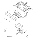 GAS & BURNER PARTS Diagram and Parts List for JGBS04PPM2WW  General Electric Range