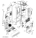 CABINET Diagram and Parts List for GBS22KBSCBB  General Electric Refrigerator