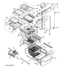 Part Location Diagram of WR12X10893 GE HANDLE F