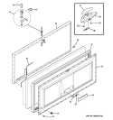 FREEZER DOOR Diagram and Parts List for FCM25SUCWW  General Electric Freezer