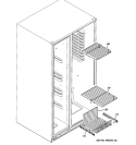 FREEZER SHELVES Diagram and Parts List for ESHF5MGXBEBB  General Electric Refrigerator