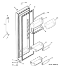 FRESH FOOD DOOR Diagram and Parts List for ESHS5MGXBESS  General Electric Refrigerator