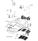 Part Location Diagram of WB02X11376 GE BLOWER BOTTOM BRACKET
