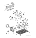 UNIT PARTS Diagram and Parts List for GTS17FCSBRWW  General Electric Refrigerator