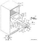 FRESH FOOD SECTION Diagram and Parts List for GTS18SBXCRSS  General Electric Refrigerator