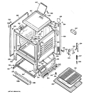 BODY PARTS Diagram and Parts List for RGB523PPH4WH  Hotpoint Range