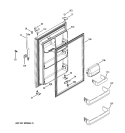 FRESH FOOD DOOR Diagram and Parts List for HTM18IBPXRSA  Hotpoint Refrigerator
