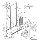 FREEZER SECTION Diagram and Parts List for HSS22GFTEWW  Hotpoint Refrigerator
