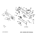 CONTROLS & BACKSPLASH Diagram and Parts List for WCSR2090G5CC  General Electric Washer
