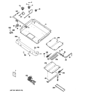 GAS & BURNER PARTS Diagram and Parts List for EGR2000EM4WW  General Electric Range