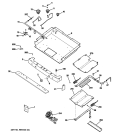 GAS & BURNER PARTS Diagram and Parts List for EGR2002EM4BS  General Electric Range